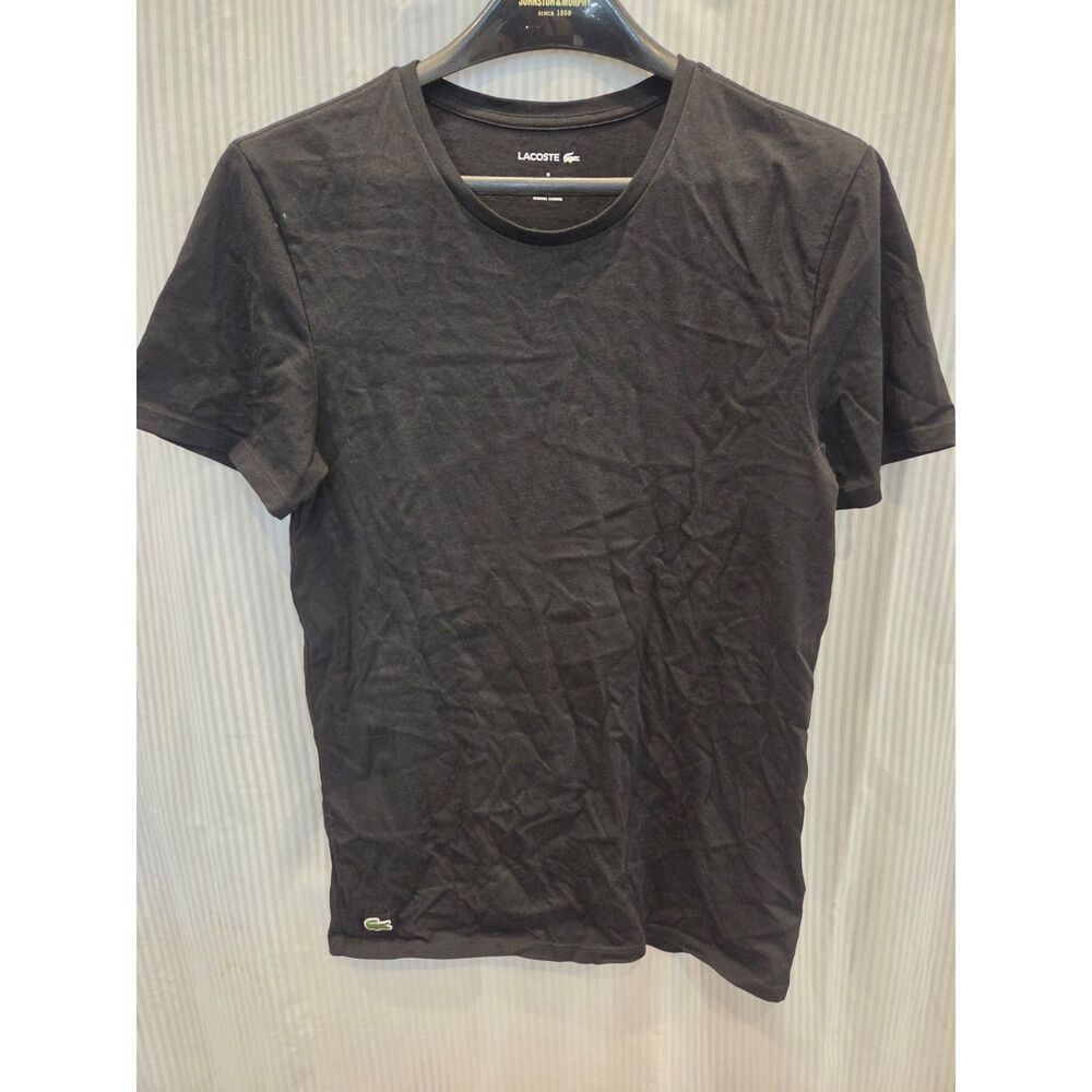 Lacoste Men's Black Crewneck T Shirt Medium